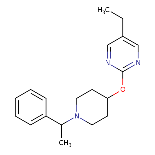 5-ethyl-2-{[1-(1-phenylethyl)piperidin-4-yl]oxy}pyrimidine