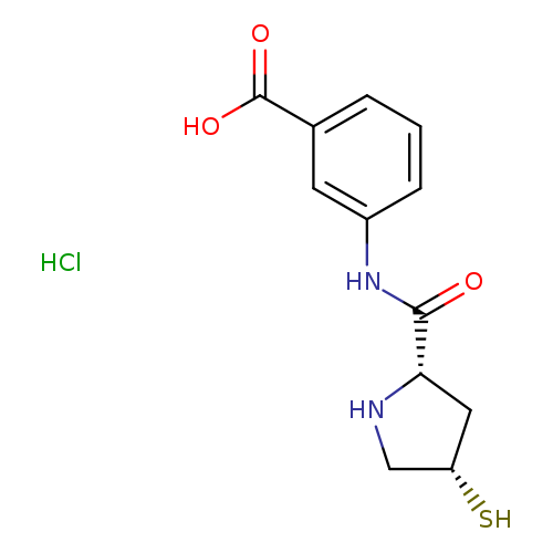 Benzoic acid, 3-[[[(2S,4S)-4-mercapto-2-pyrrolidinyl]carbonyl]amino]-,monohydrochloride