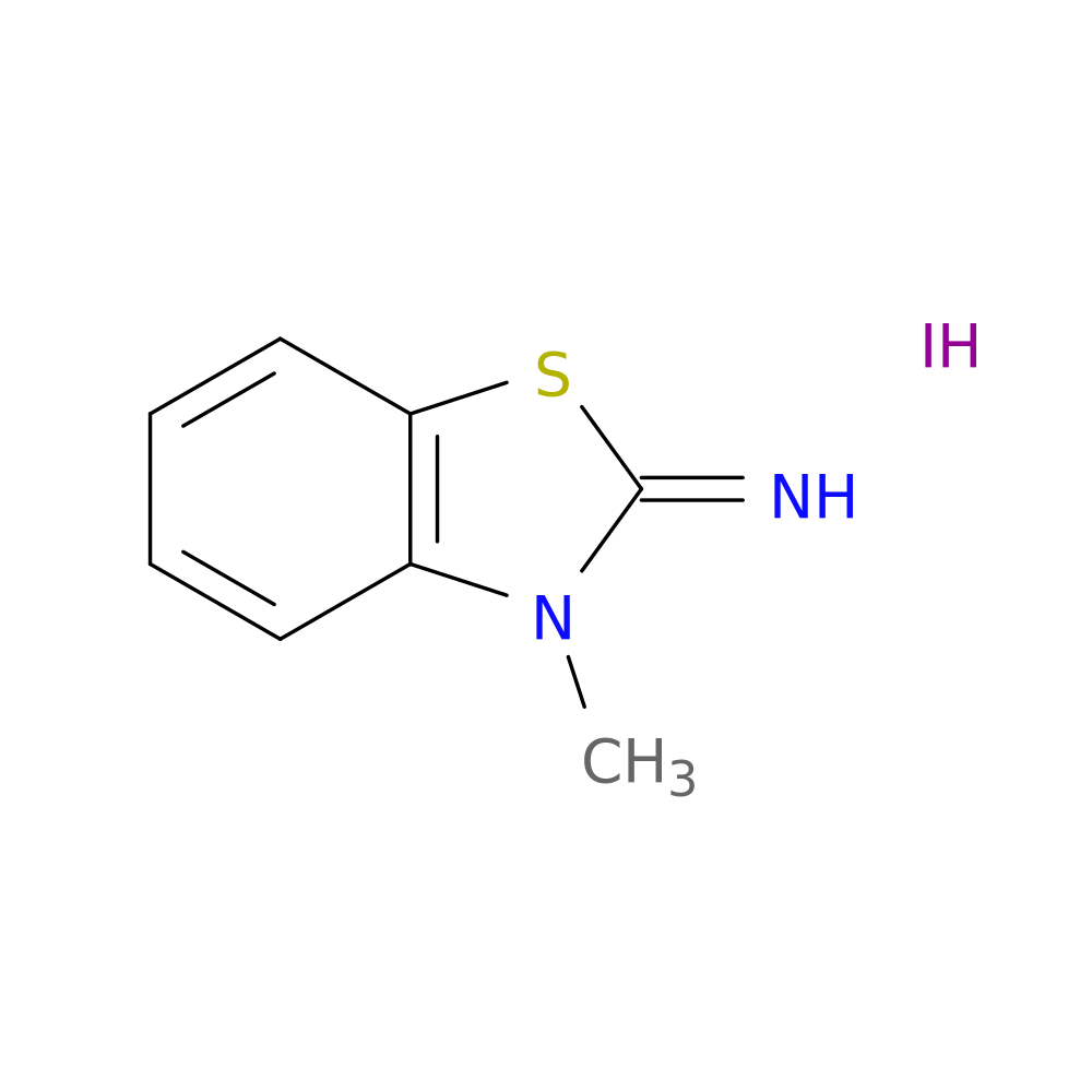 3-methyl-2,3-dihydro-1,3-benzothiazol-2-imine hydroiodide