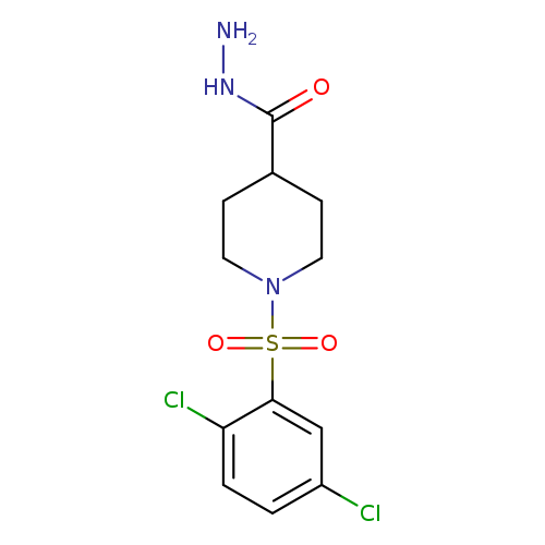 1-[(2,5-Dichlorophenyl)sulfonyl]piperidine-4-carbohydrazide