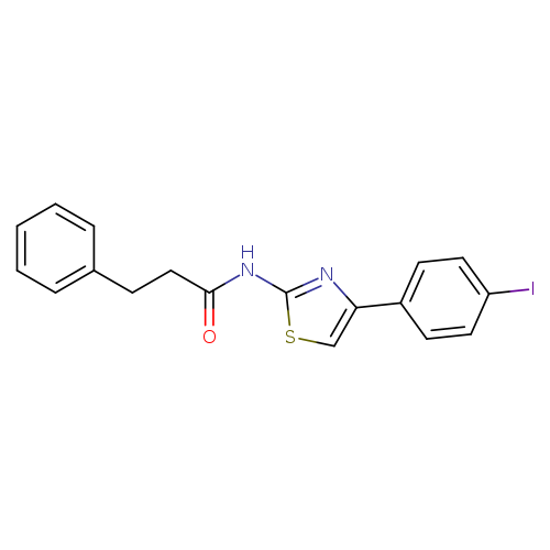 N-[4-(4-iodophenyl)-1,3-thiazol-2-yl]-3-phenylpropanamide