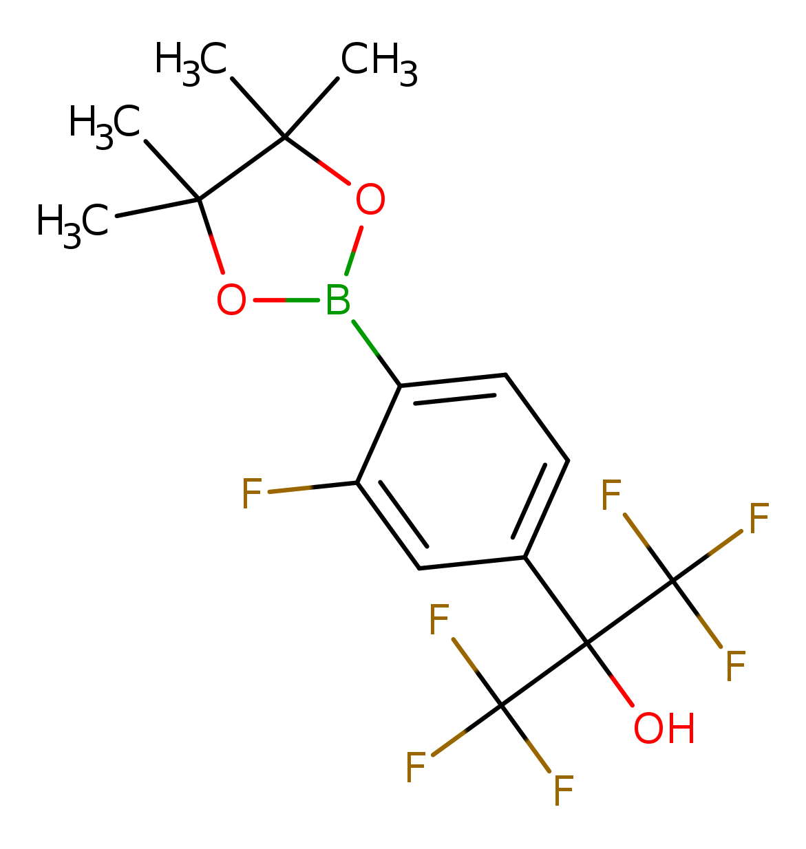 1,1,1,3,3,3-Hexafluoro-2-[3-fluoro-4-(4,4,5,5-tetramethyl-1,3,2-dioxaborolan-2-yl)phenyl]propan-2-ol