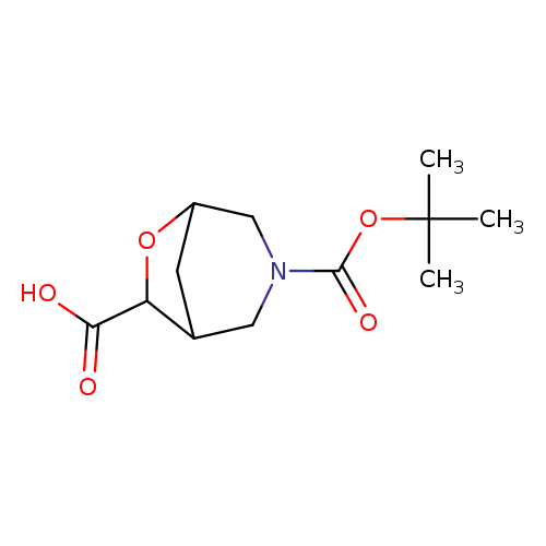 3-[(tert-butoxy)carbonyl]-6-oxa-3-azabicyclo[3.2.1]octane-7-carboxylic acid, Mixture of diastereomers