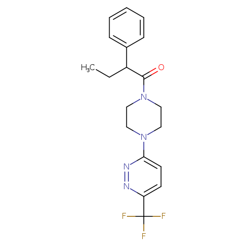 2-phenyl-1-{4-[6-(trifluoromethyl)pyridazin-3-yl]piperazin-1-yl}butan-1-one