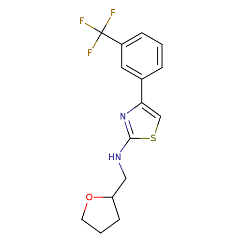 N-(oxolan-2-ylmethyl)-4-[3-(trifluoromethyl)phenyl]-1,3-thiazol-2-amine