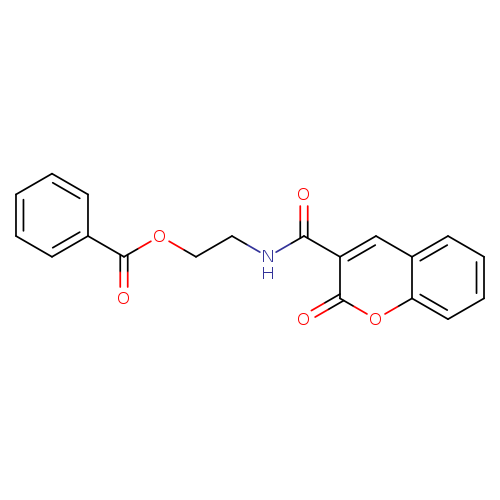 2-[(2-oxo-2H-chromen-3-yl)formamido]ethyl benzoate