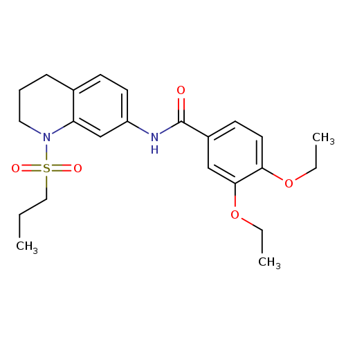 3,4-diethoxy-N-[1-(propane-1-sulfonyl)-1,2,3,4-tetrahydroquinolin-7-yl]benzamide