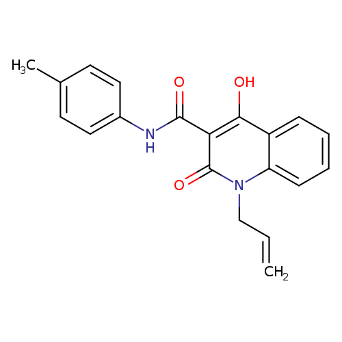 4-hydroxy-N-(4-methylphenyl)-2-oxo-1-(prop-2-en-1-yl)-1,2-dihydroquinoline-3-carboxamide
