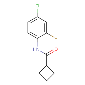 N-(4-chloro-2-fluorophenyl)cyclobutanecarboxamide