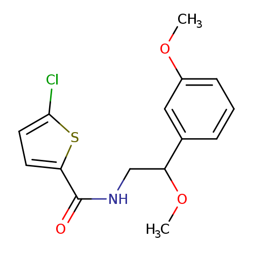 5-chloro-N-[2-methoxy-2-(3-methoxyphenyl)ethyl]thiophene-2-carboxamide