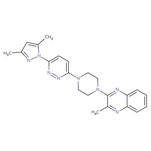 2-{4-[6-(3,5-dimethyl-1H-pyrazol-1-yl)pyridazin-3-yl]piperazin-1-yl}-3-methylquinoxaline