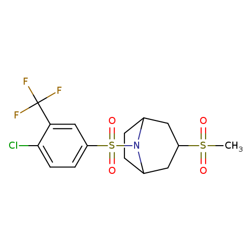 8-[4-chloro-3-(trifluoromethyl)benzenesulfonyl]-3-methanesulfonyl-8-azabicyclo[3.2.1]octane