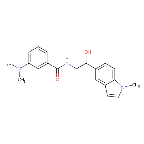 3-(dimethylamino)-N-[2-hydroxy-2-(1-methyl-1H-indol-5-yl)ethyl]benzamide