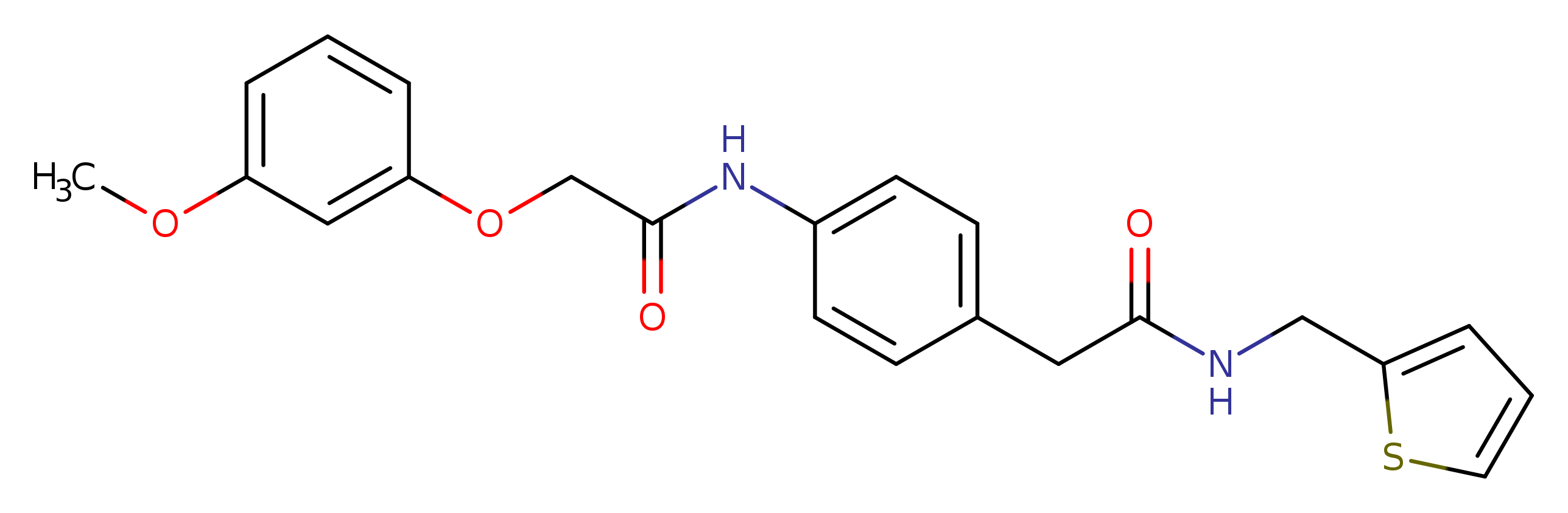 2-(3-methoxyphenoxy)-N-[4-({[(thiophen-2-yl)methyl]carbamoyl}methyl)phenyl]acetamide