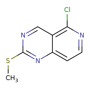 Pyrido[4,3-d]pyrimidine, 5-chloro-2-(methylthio)-
