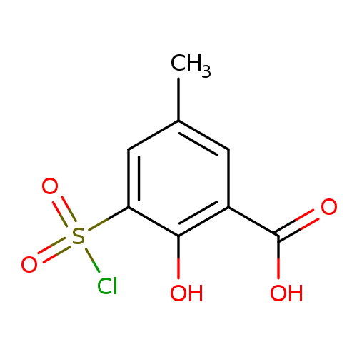 3-(chlorosulfonyl)-2-hydroxy-5-methylbenzoic acid