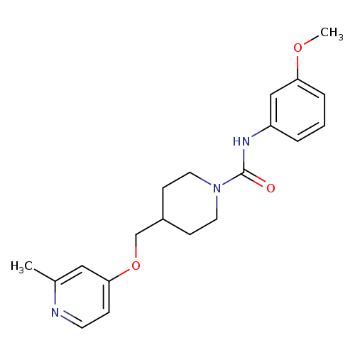 N-(3-methoxyphenyl)-4-{[(2-methylpyridin-4-yl)oxy]methyl}piperidine-1-carboxamide