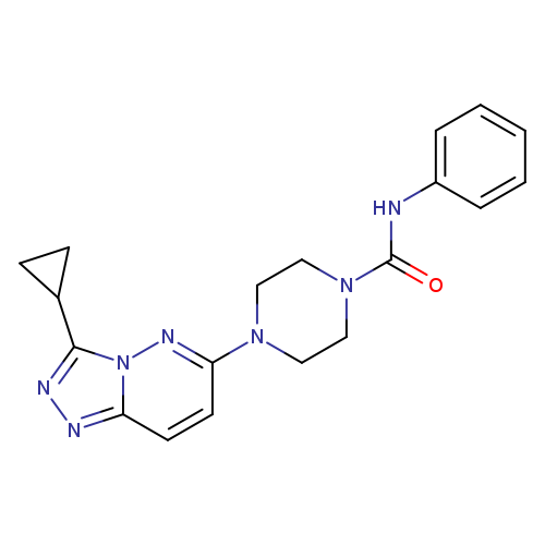 4-{3-cyclopropyl-[1,2,4]triazolo[4,3-b]pyridazin-6-yl}-N-phenylpiperazine-1-carboxamide