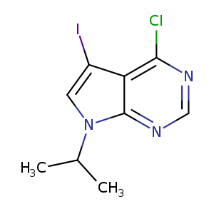 7H-Pyrrolo[2,3-d]pyrimidine, 4-chloro-5-iodo-7-(1-methylethyl)-
