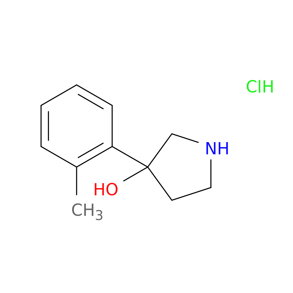 3-(2-methylphenyl)-3-pyrrolidinol hydrochloride
