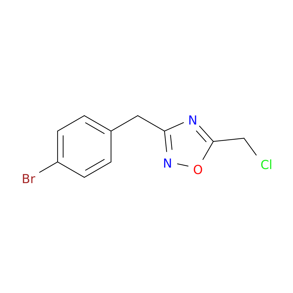 3-[(4-Bromophenyl)methyl]-5-(chloromethyl)-1,2,4-oxadiazole