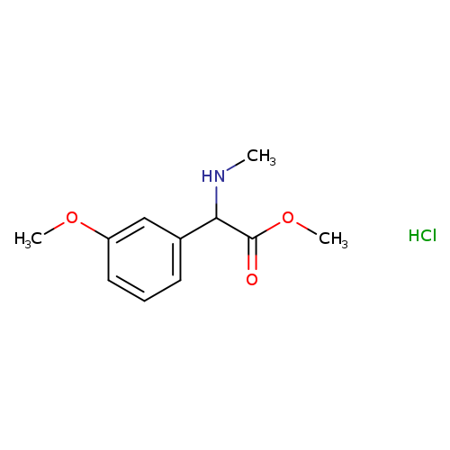 methyl 2-(3-methoxyphenyl)-2-(methylamino)acetate hydrochloride