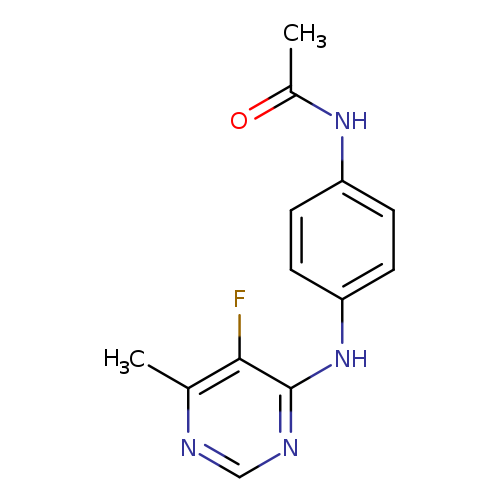 N-{4-[(5-fluoro-6-methylpyrimidin-4-yl)amino]phenyl}acetamide