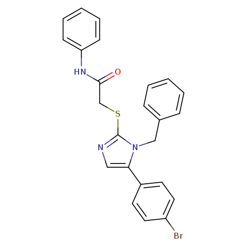 2-{[1-benzyl-5-(4-bromophenyl)-1H-imidazol-2-yl]sulfanyl}-N-phenylacetamide