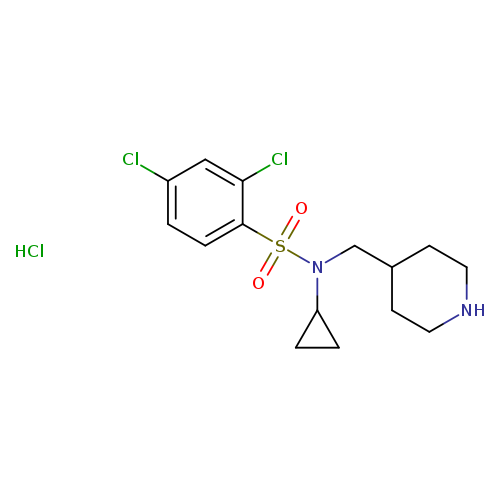 2,4-Dichloro-N-cyclopropyl-N-piperidin-4-ylmethyl-benzenesulfonamide hydrochloride