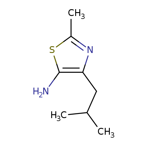 2-Methyl-4-(2-methylpropyl)-1,3-thiazol-5-amine