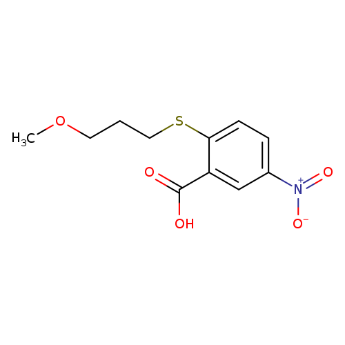2-[(3-methoxypropyl)sulfanyl]-5-nitrobenzoic acid