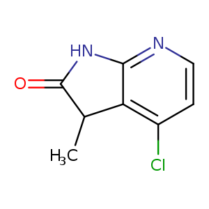 2H-Pyrrolo[2,3-b]pyridin-2-one, 4-chloro-1,3-dihydro-3-methyl-