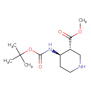 3-Piperidinecarboxylic acid, 4-[[(1,1-dimethylethoxy)carbonyl]amino]-, methyl ester, (3R,4R)-rel-