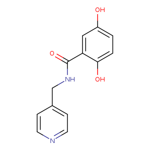 2,5-dihydroxy-N-[(pyridin-4-yl)methyl]benzamide