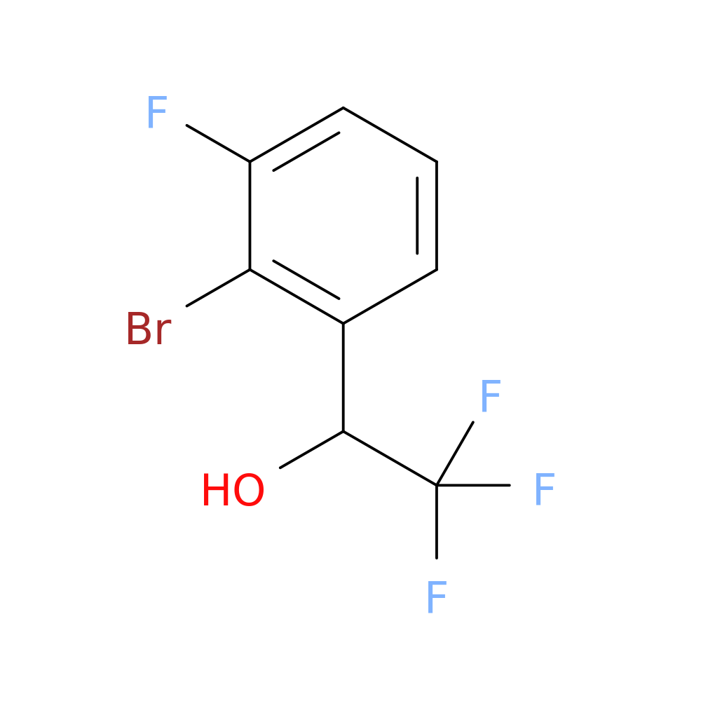 1-(2-Bromo-3-fluorophenyl)-2,2,2-trifluoroethan-1-ol