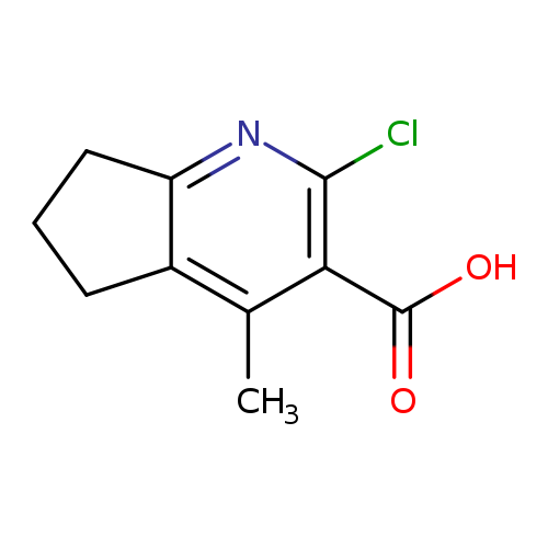 2-chloro-4-methyl-5H,6H,7H-cyclopenta[b]pyridine-3-carboxylic acid