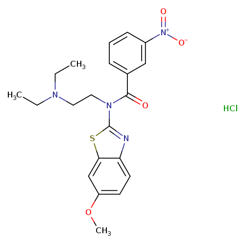 N-[2-(diethylamino)ethyl]-N-(6-methoxy-1,3-benzothiazol-2-yl)-3-nitrobenzamide hydrochloride