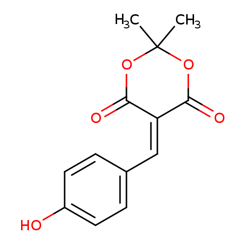 Malonic acid, (p-hydroxybenzylidene)-, cyclic isopropylidene ester