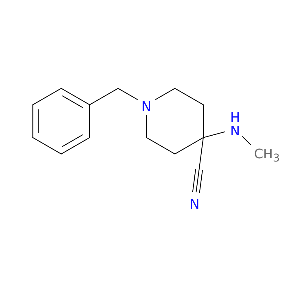 1-Benzyl-4-(methylamino)-4-piperidinecarbonitrile