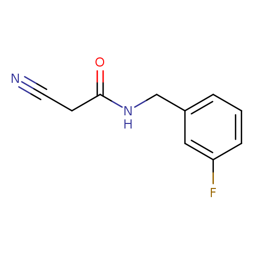 2-cyano-N-[(3-fluorophenyl)methyl]acetamide