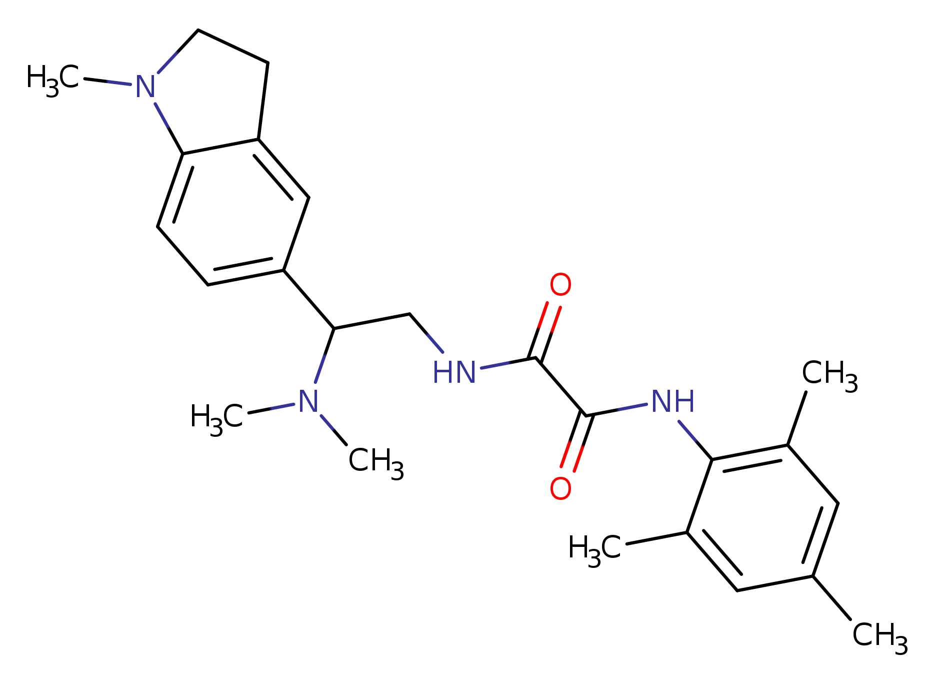 N-[2-(dimethylamino)-2-(1-methyl-2,3-dihydro-1H-indol-5-yl)ethyl]-N'-(2,4,6-trimethylphenyl)ethanediamide