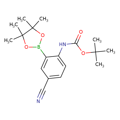 [4-Cyano-2-(4,4,5,5-tetramethyl-[1,3,2]dioxaborolan-2-yl)-phenyl]-carbamicacidtert-butylester
