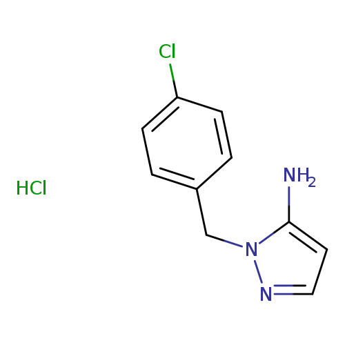 1-[(4-chlorophenyl)methyl]-1H-pyrazol-5-amine hydrochloride