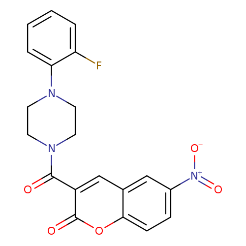 3-[4-(2-fluorophenyl)piperazine-1-carbonyl]-6-nitro-2H-chromen-2-one