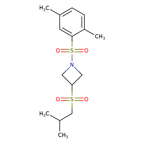 1-(2,5-dimethylbenzenesulfonyl)-3-(2-methylpropanesulfonyl)azetidine