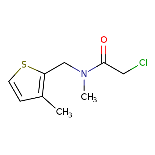 2-chloro-N-methyl-N-[(3-methylthiophen-2-yl)methyl]acetamide