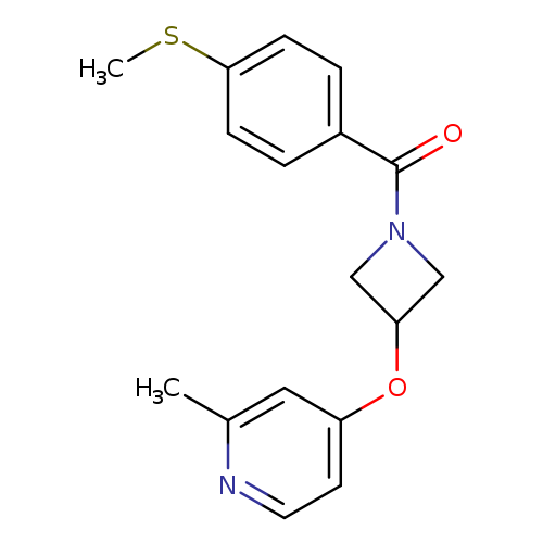 2-methyl-4-({1-[4-(methylsulfanyl)benzoyl]azetidin-3-yl}oxy)pyridine