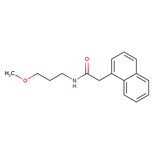 N-(3-methoxypropyl)-2-(1-naphthyl)acetamide