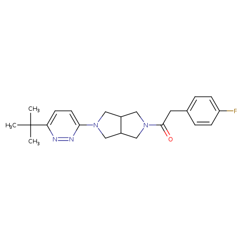 1-[5-(6-tert-butylpyridazin-3-yl)-octahydropyrrolo[3,4-c]pyrrol-2-yl]-2-(4-fluorophenyl)ethan-1-one