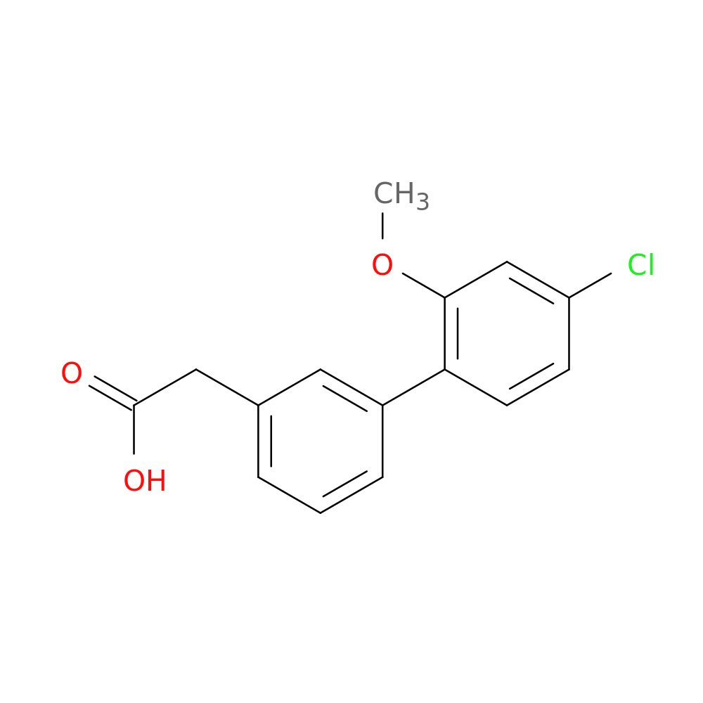 3-(4-Chloro-2-methoxyphenyl)phenylacetic acid